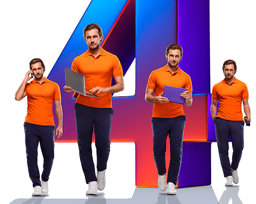 Великолепная четверка Ростелеком в деревня Верхнее Алябьево (Орловская область)